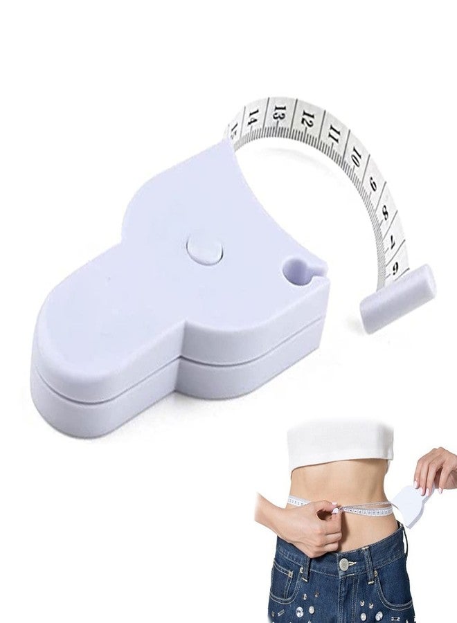 HEATHER Measurement Tape for Body Tailor Sewing Ruler | Portable Durable Flexible Double-Sided Measure Tape | Scalable Button | 60Inch/150cm | Used to Measure Waist Circumference Hip Bust Arms - Image 1